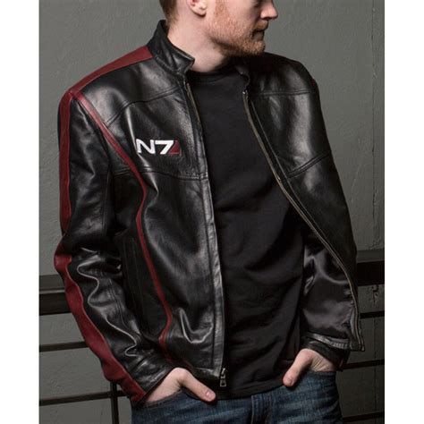 mass effect 3 leather jacket replica|mass effect n7 leather jacket.